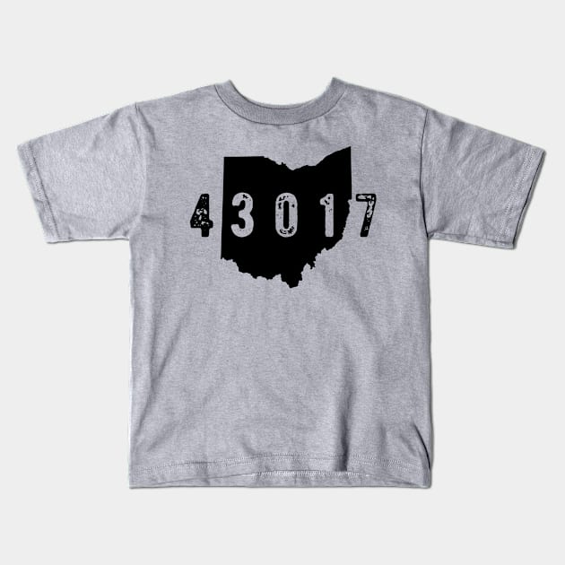 43017 zip code Dublin Ohio Kids T-Shirt by OHYes